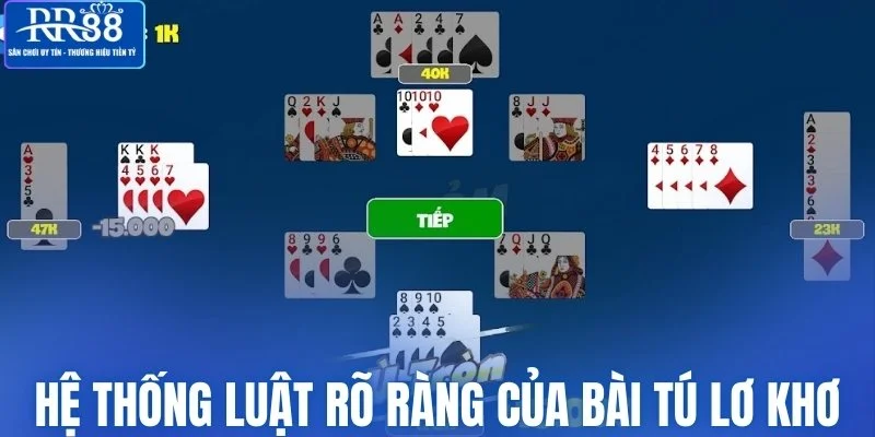 Hệ thống luật rõ ràng của bài tú lơ khơ